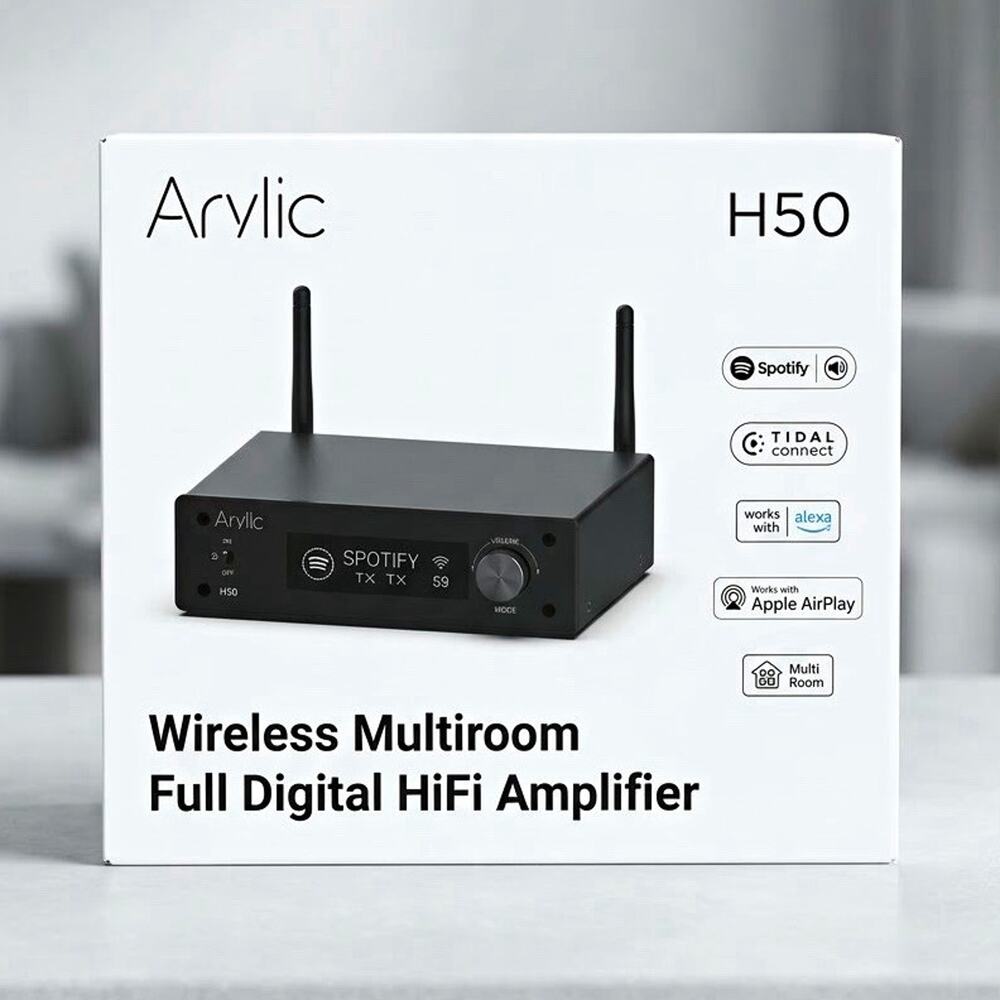 Arylic H50 WirelessMultiroom Stereo HiFi Amplifier AirPlay 2 WiFi Bluetooth DAC⁠